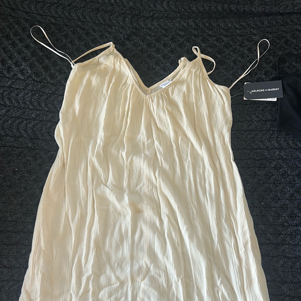 Whimsical white flow dress